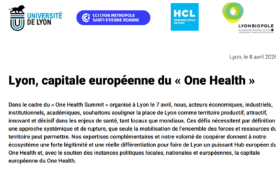 Lyon is establishing itself as the European capital of ONE HEALTH
